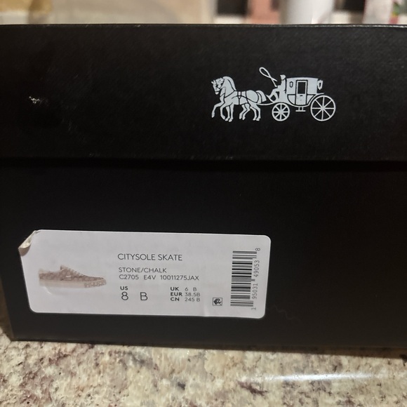 Coach Beige Patterned Sneakers - Picture 3 of 3